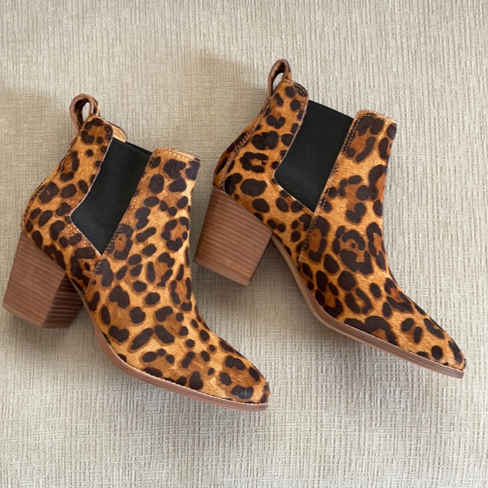 Madewell Regan leopard booties